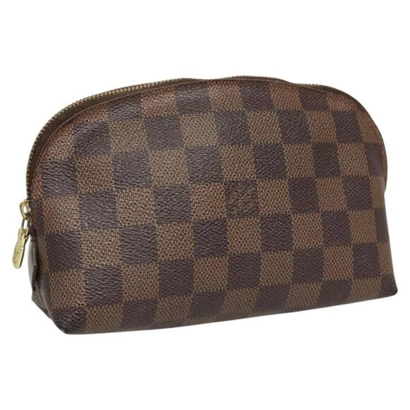 LOUIS VUITTON Damier Ebene Pochette Cosmetic PM Pouch - Picture 1 of 16